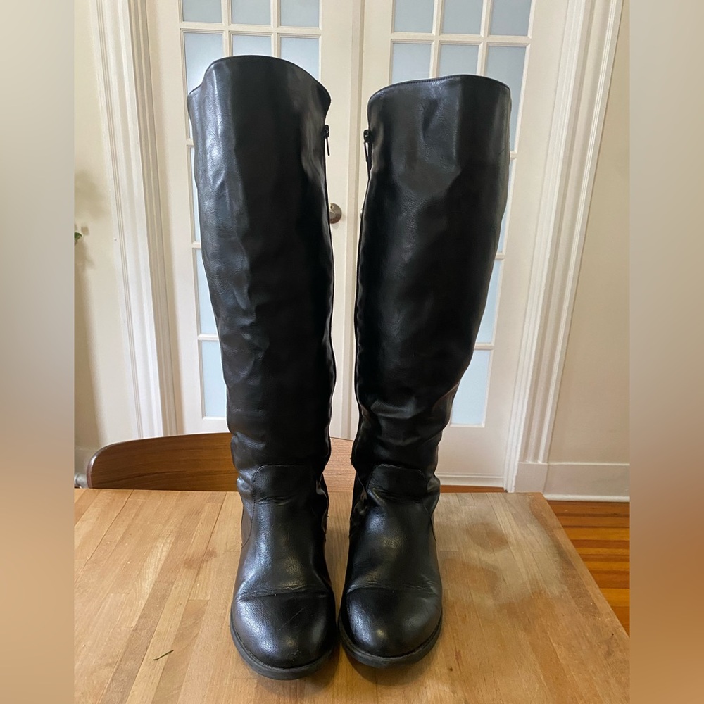 Elegant Black Over the Knee Boots